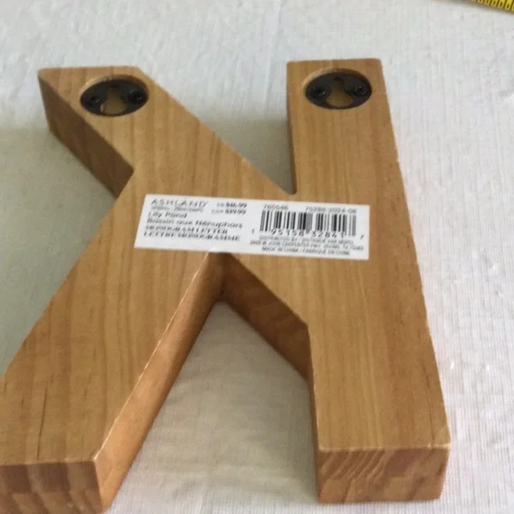 Ashland Wooden Letter K Wall Decor - Picture 5 of 6